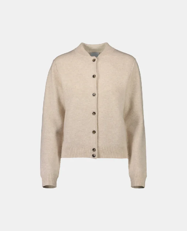 Jacket aus Cashmere-Mischung in Beige