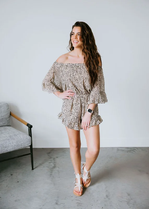 Preston Animal Print Romper