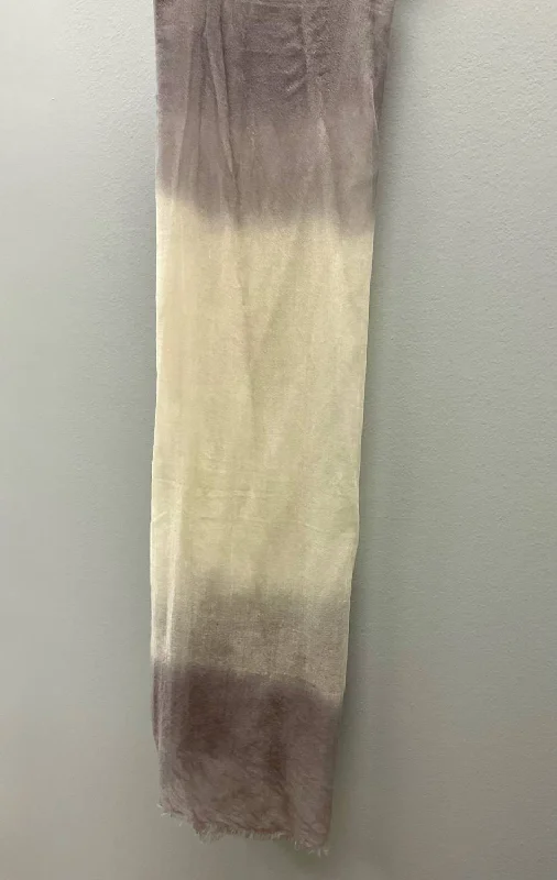 Dip Dye Cashmere Scarf In Berry