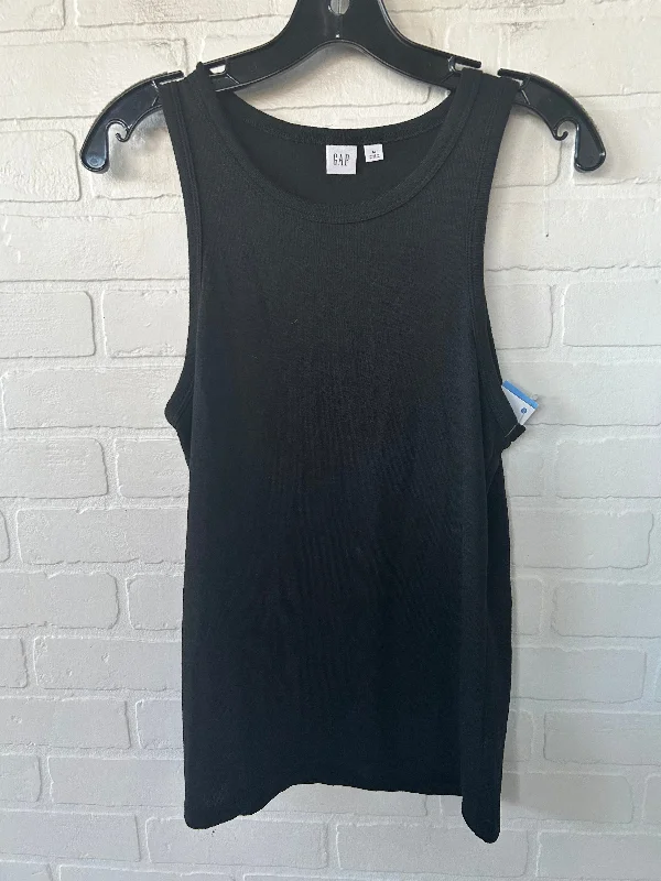 Top Sleeveless Basic By Gap In Black, Size: M