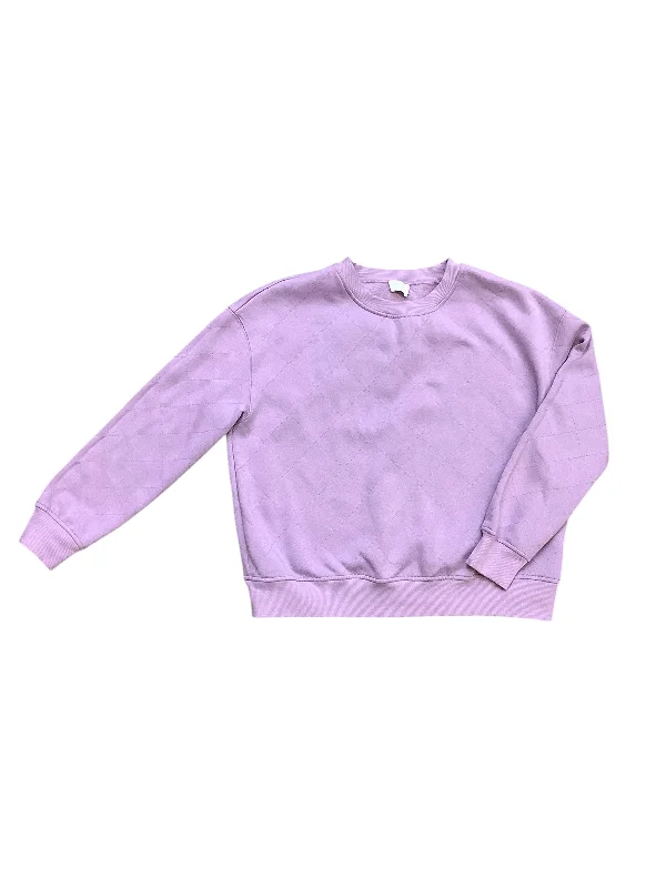 Sweatshirt Crewneck By Fate In Purple, Size: S