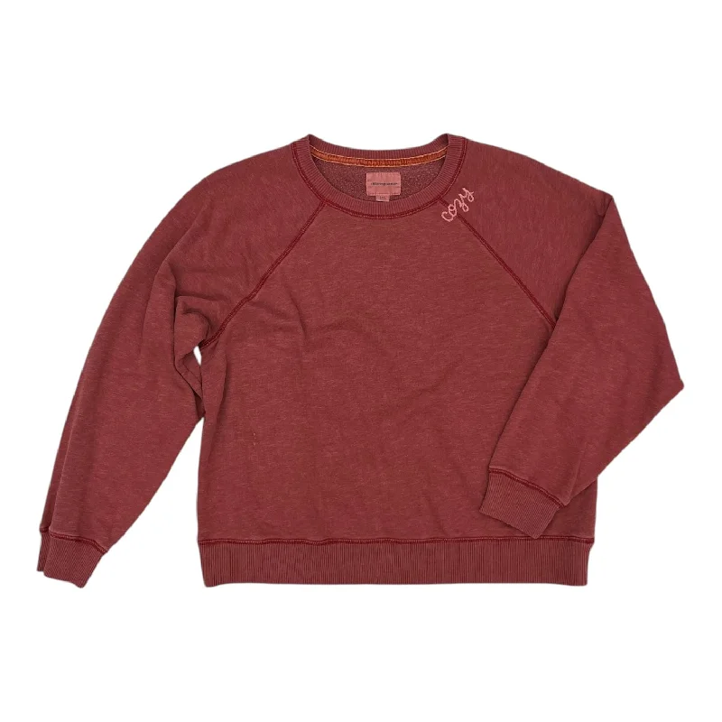 Sweatshirt Crewneck By American Eagle In Red, Size:L