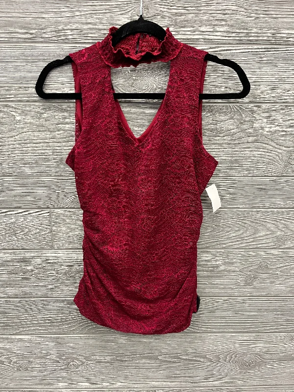 Top Sleeveless By A Byer In Red, Size: M