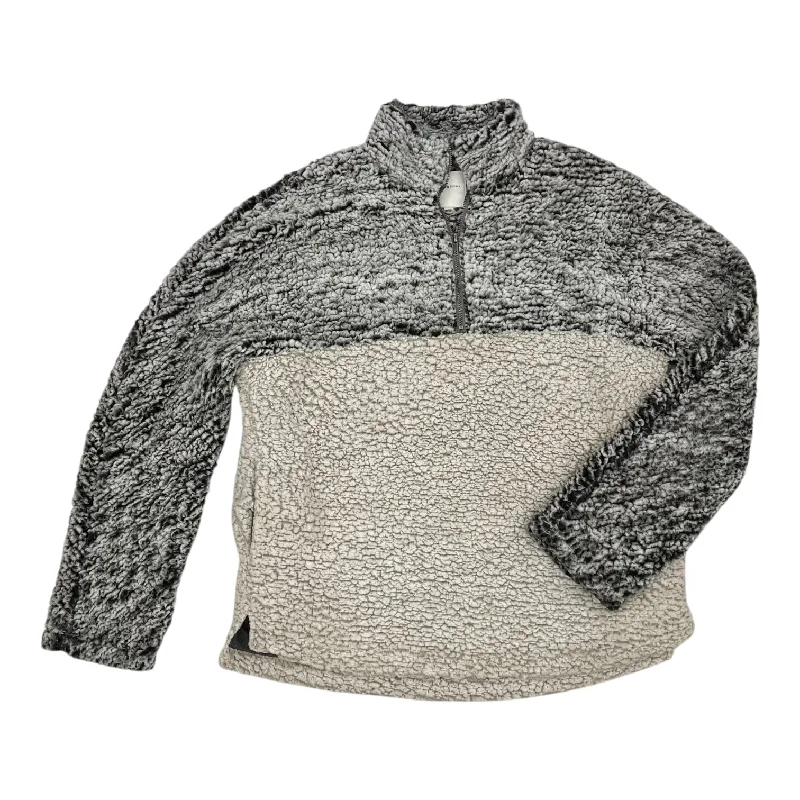 Sweatshirt Collar By Thread And Supply In Cream & Grey, Size:L