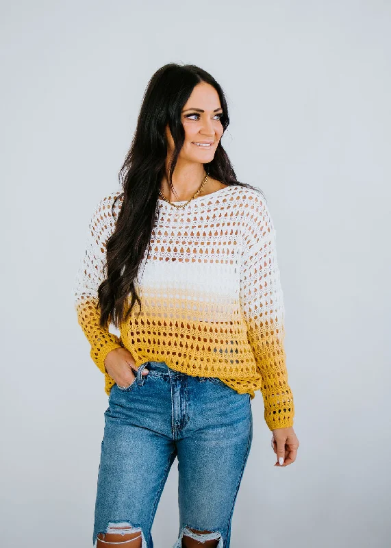 Lauryn Ombre Crochet Sweater