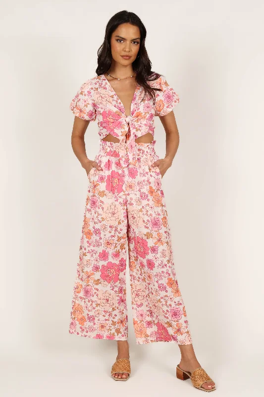 Matilda Top & Pant Set - Pink Floral