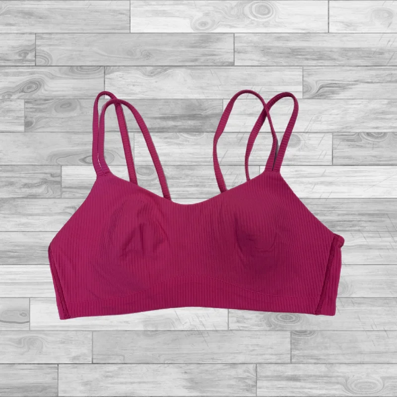 Athletic Bra By Lululemon In Pink, Size: 8