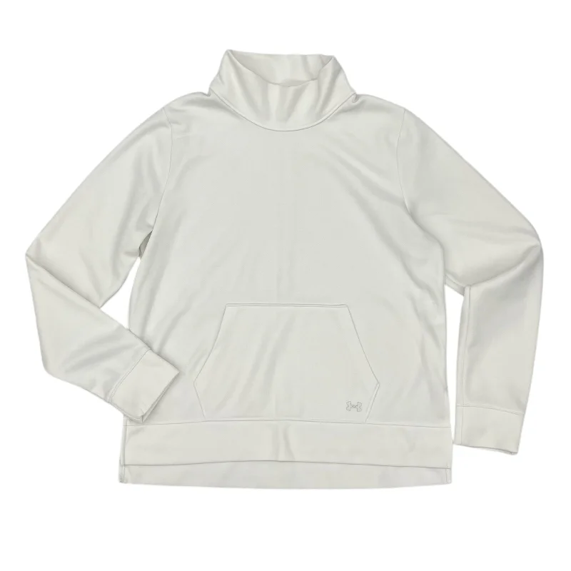 Athletic Sweatshirt Collar By Under Armour In White, Size:M