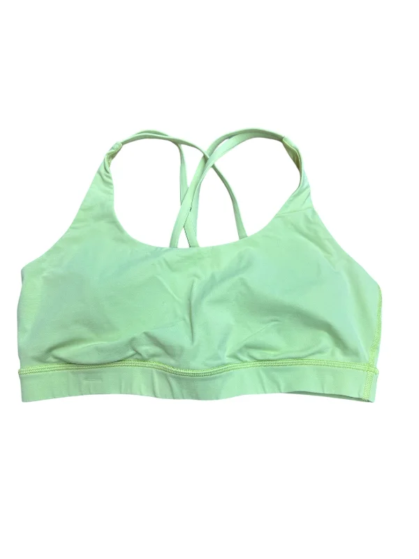 Athletic Bra By Lululemon In Yellow, Size: 10