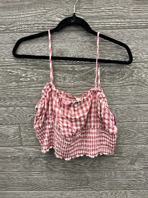 Top Sleeveless By American Eagle In Pink, Size: L