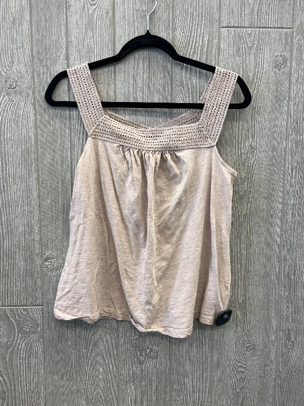 Top Sleeveless By Old Navy In Beige, Size: L