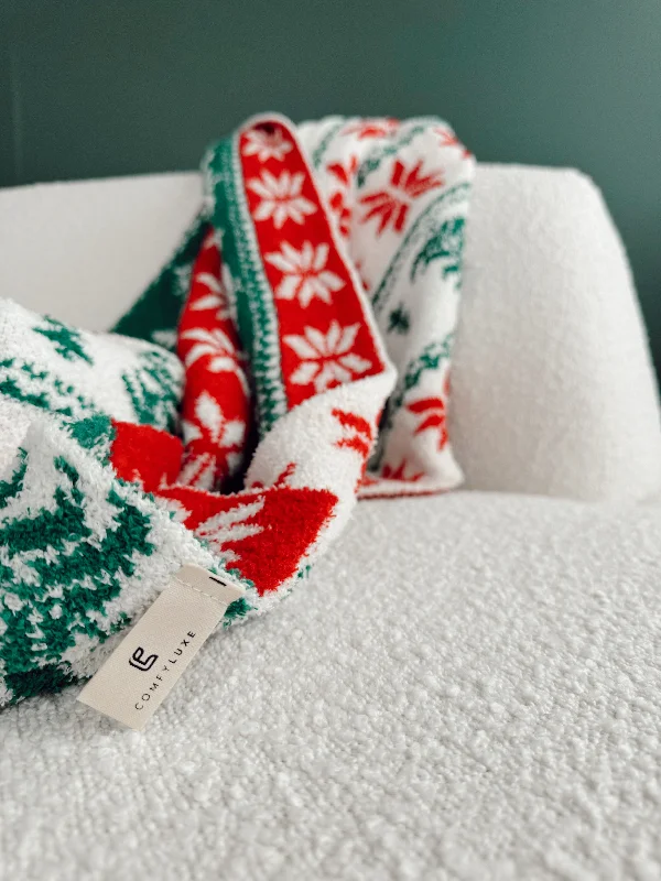 Holiday Tree Throw Blanket