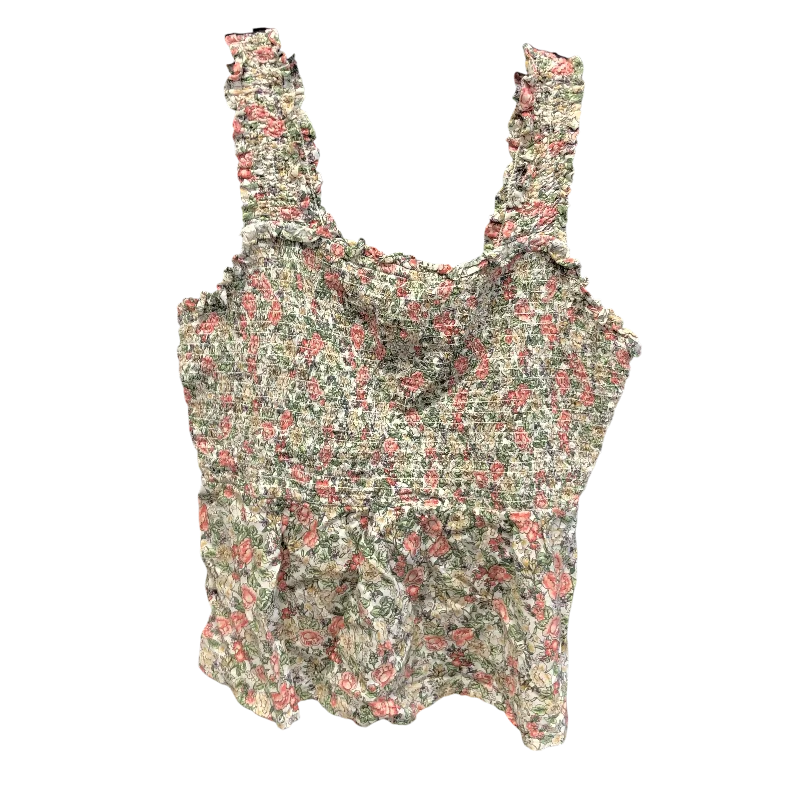 Top Sleeveless By Old Navy In Floral Print, Size: M