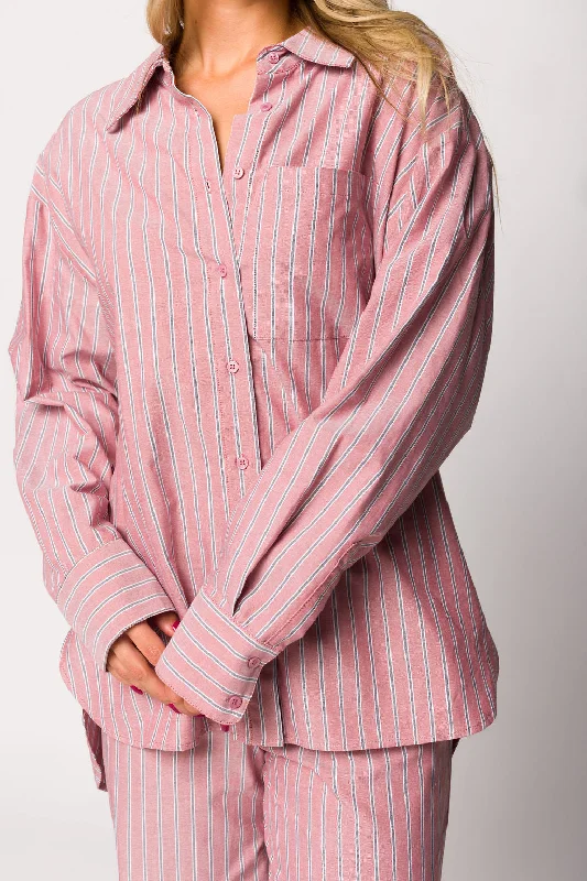 Ex-Boyfriend Shirt in Nantucket Stripe - Nursing Friendly