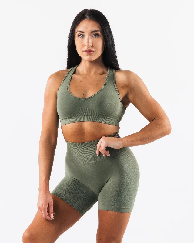 Amplify Contour Bra - Noble Green