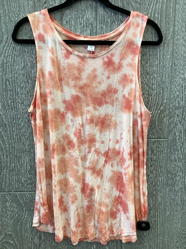 Top Sleeveless By Old Navy In Orange, Size: L