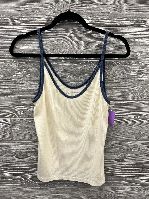 Top Sleeveless By Universal Thread In Cream, Size: L