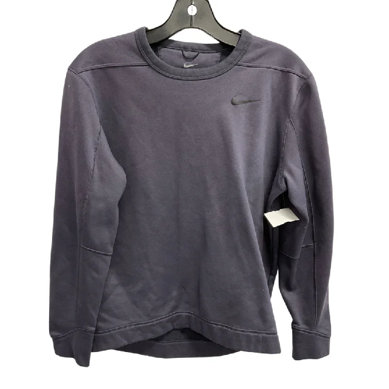 Athletic Sweatshirt Crewneck By Nike Apparel In Purple, Size: M