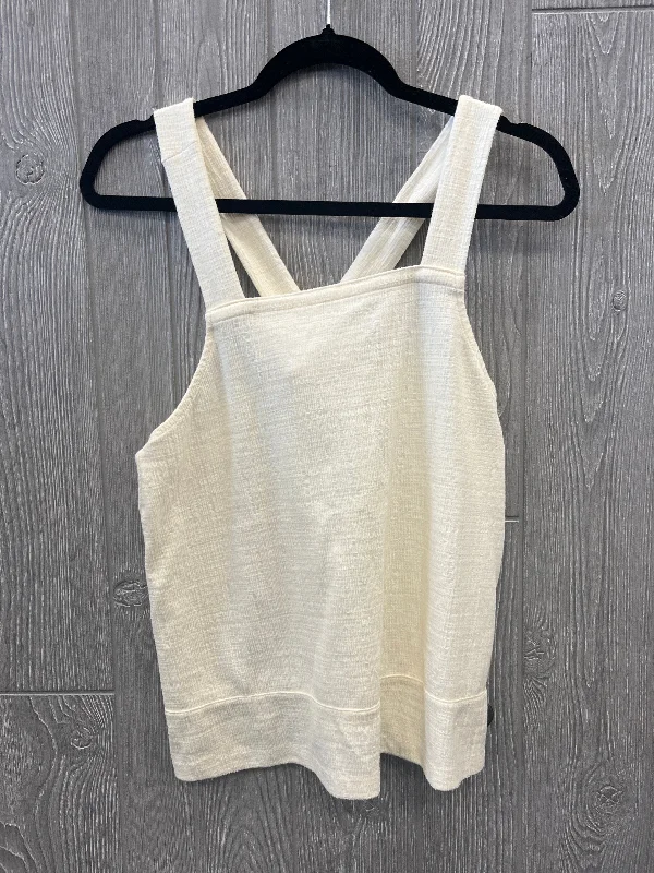 Top Sleeveless By Madewell In Cream, Size: M