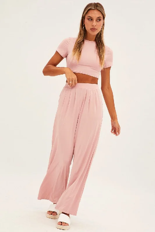 Pink Jersey Loungewear