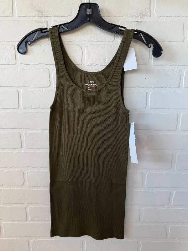 Top Sleeveless Basic By J. Crew In Green, Size: S