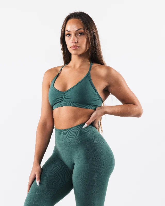 Amplify Halter Bra - Sage