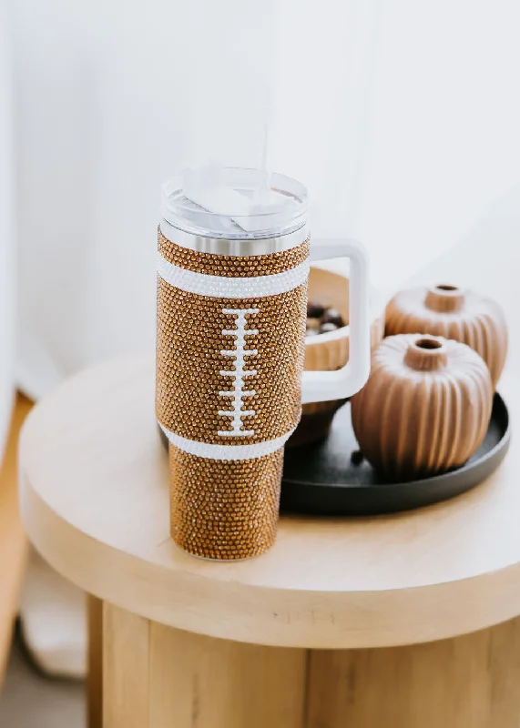 Football Crystal Tumbler