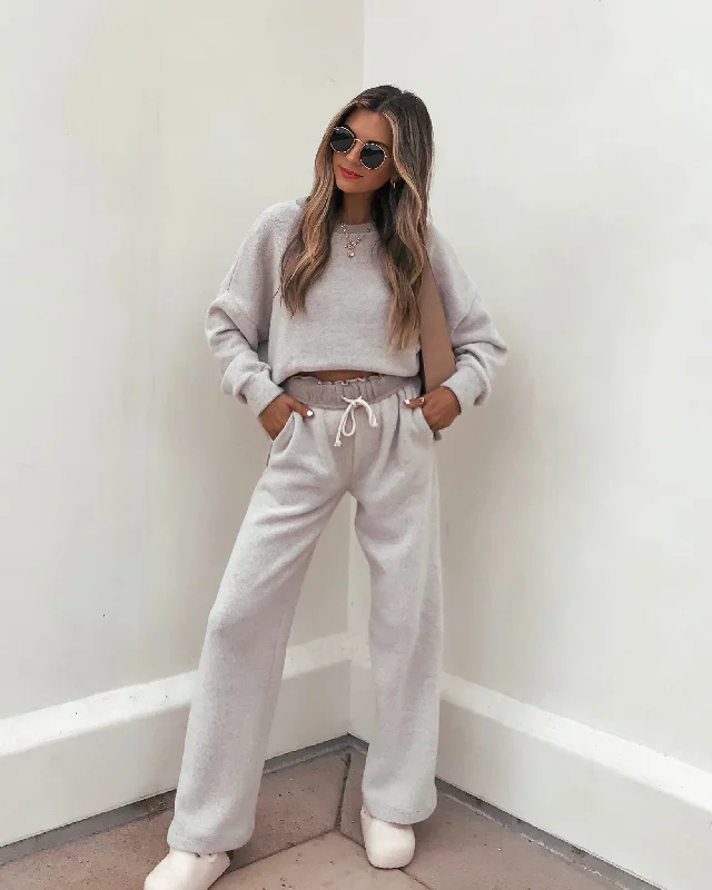 Taupe Brushed Lounge Sweatpants