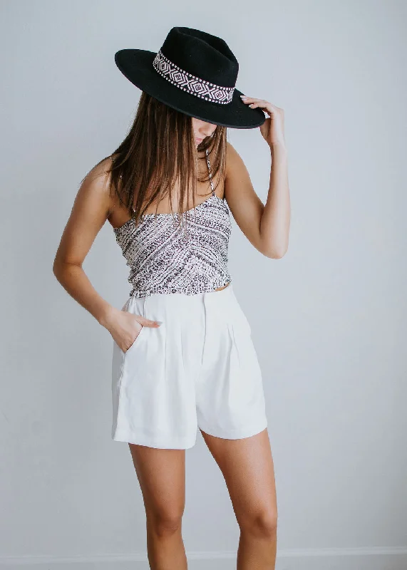 Luxe Look Pleated Shorts