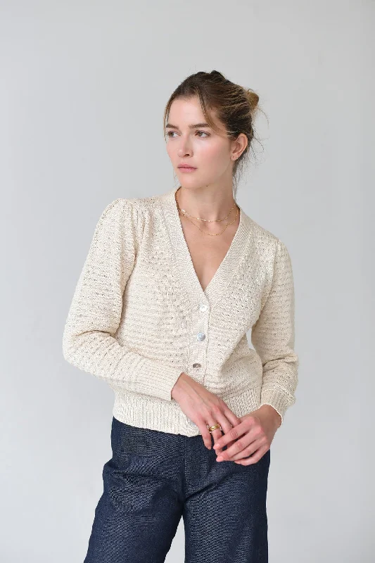 M.PATMOS Edward Cardigan - Ivory