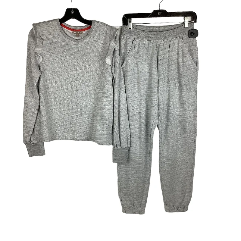 Pants Set 2pc By Lilla P In Grey, Size: S & M