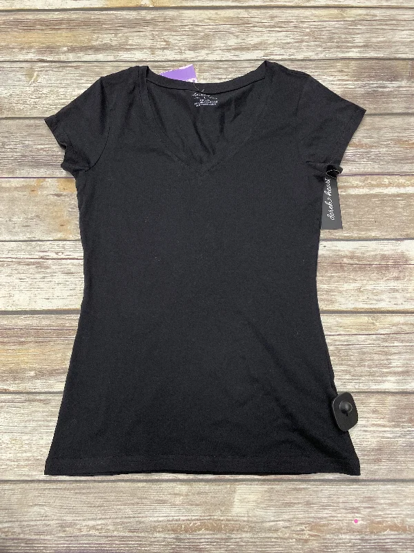 Black Top Short Sleeve Derek Heart, Size L