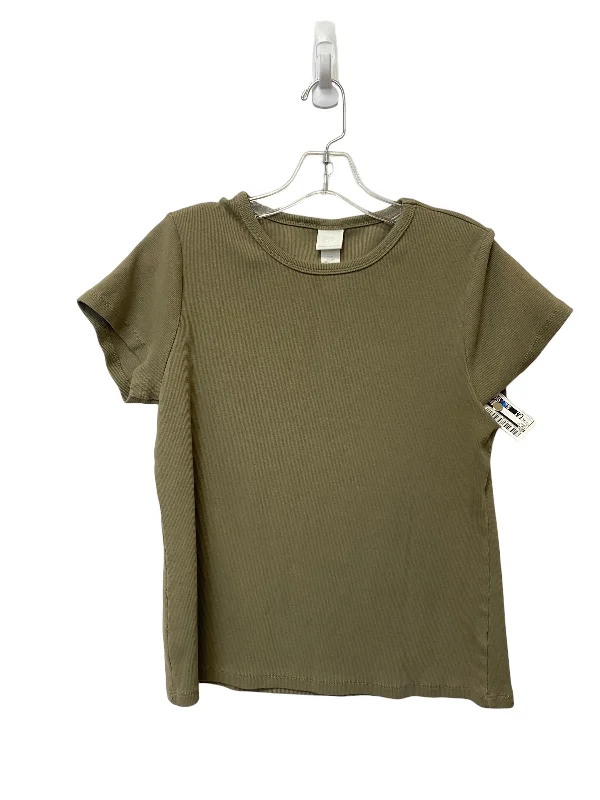 Green Top Short Sleeve H&m, Size Xl