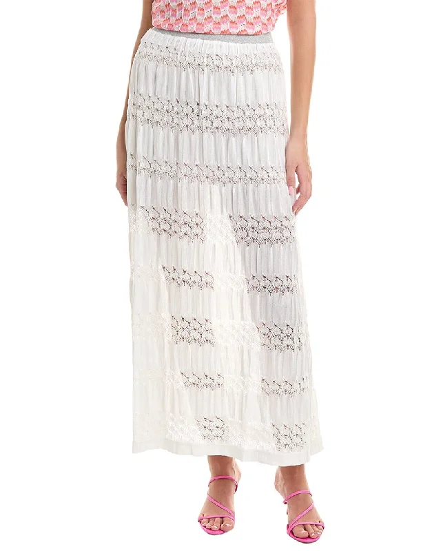 M Missoni Openwork Knit Maxi Skirt