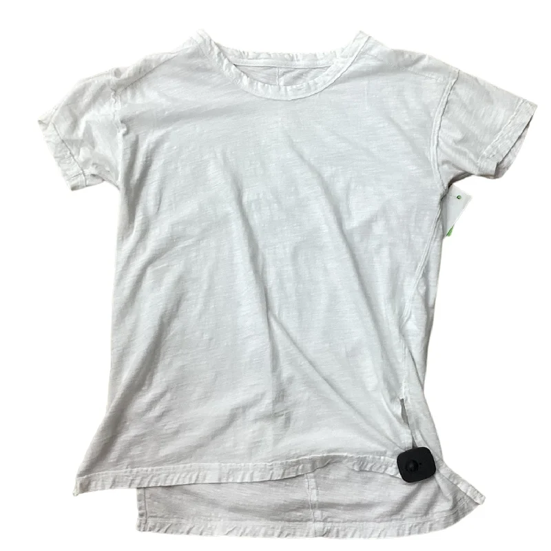 White Top Short Sleeve Designer Pilcro, Size Xs