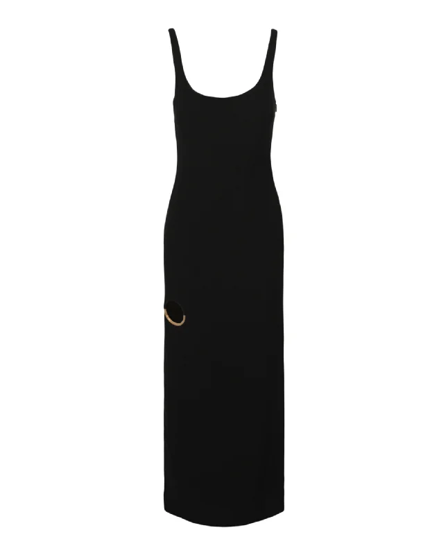 Ring Cutout Sleeveless Maxi Dress