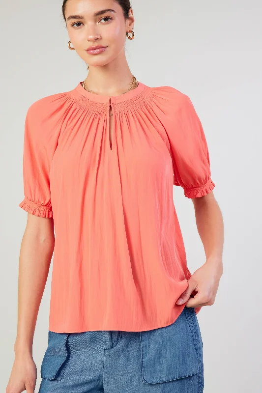 Gathered Yoke Blouse