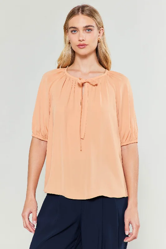 Neck Tie Detailed Blouse