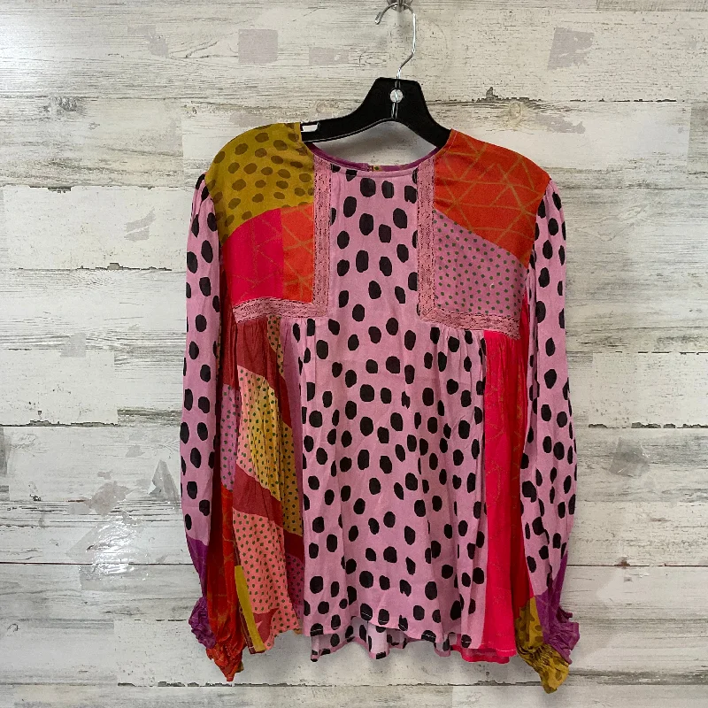 Top Long Sleeve By Blank London In Pink, Size: S