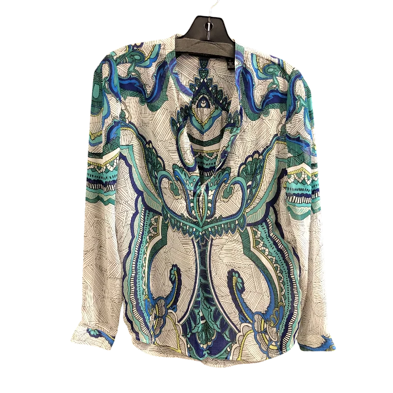 Top Long Sleeve By Chicos Private Collection In Multi-colored, Size: S