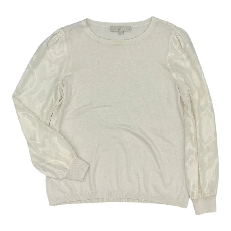 Top Ls By Loft In White, Size:Lp