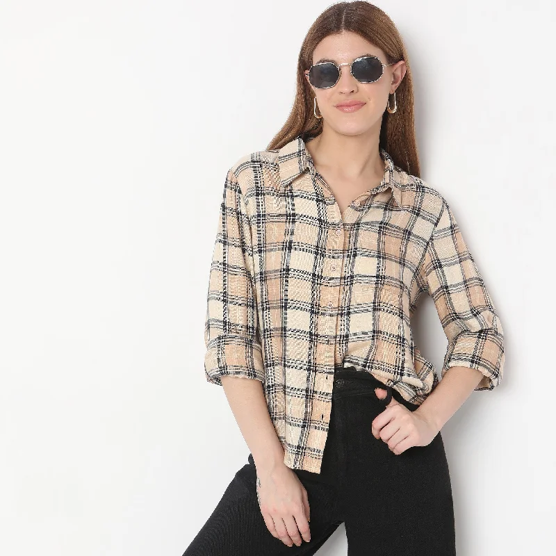 Regular Fit Checkered Shirt