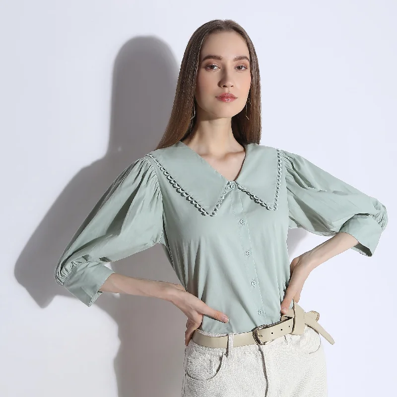 Regular Fit Solid Shirt