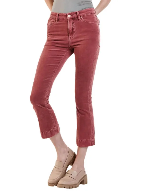 Jeanne Corduroy Pant In Cinnamon