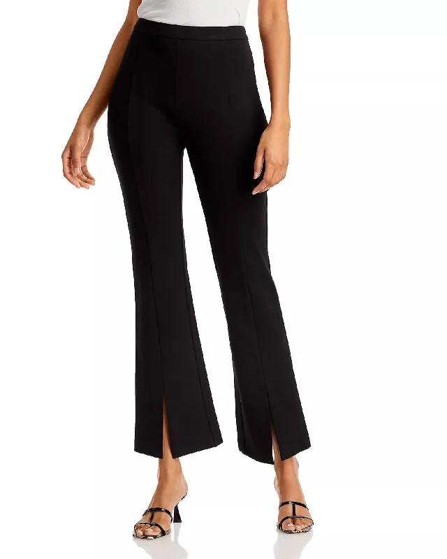 Kari Slit Cuff Pants In Black