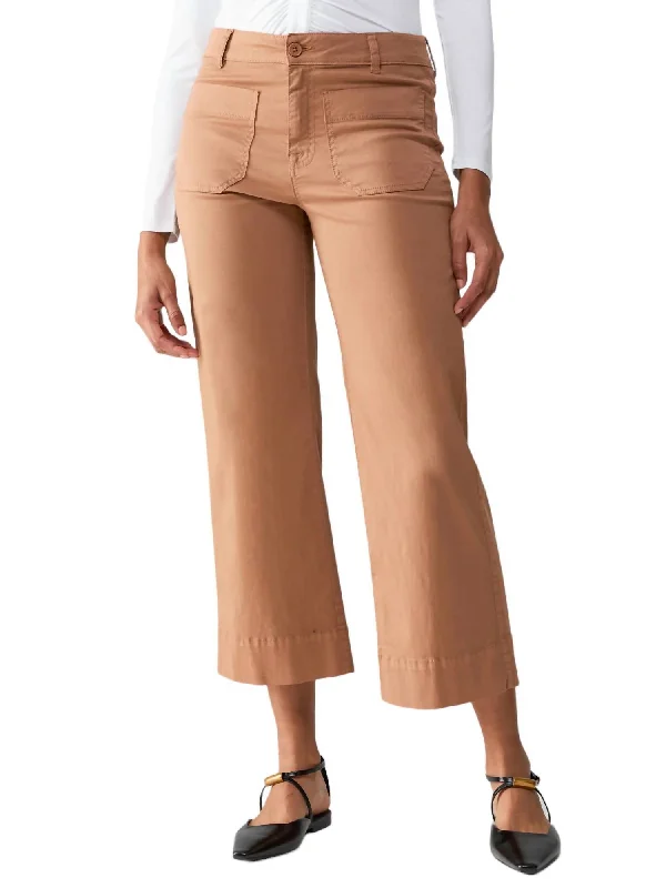 Marine Crop Pant In Mocha Mousse