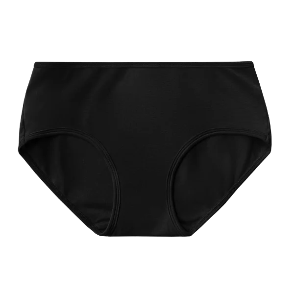 Tencel Mid-Rise Brief in Black