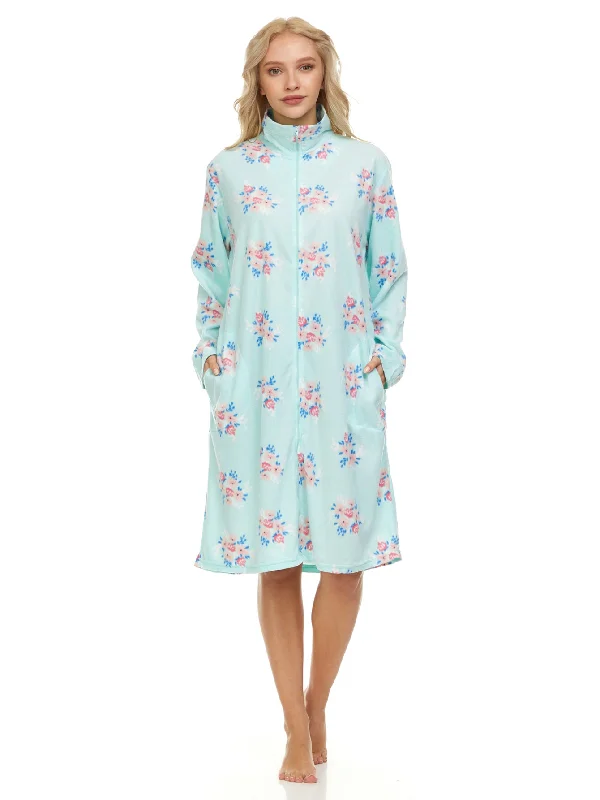 4032 Fleece Women Nightgown Sleepwear Female Long Sleeve Sleep Dress Nightshirt