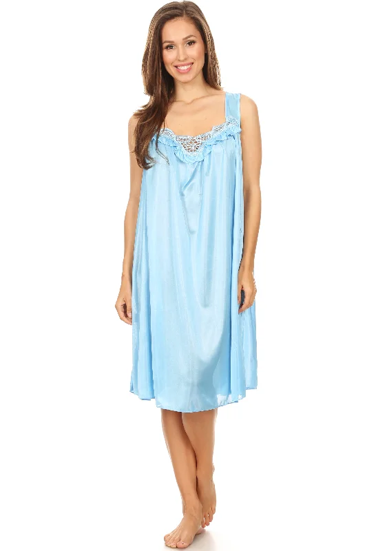 9006 Women Nightgowns Sleepshirts Sleeveless Sleepwear Designed For Optimal Comfort And Style