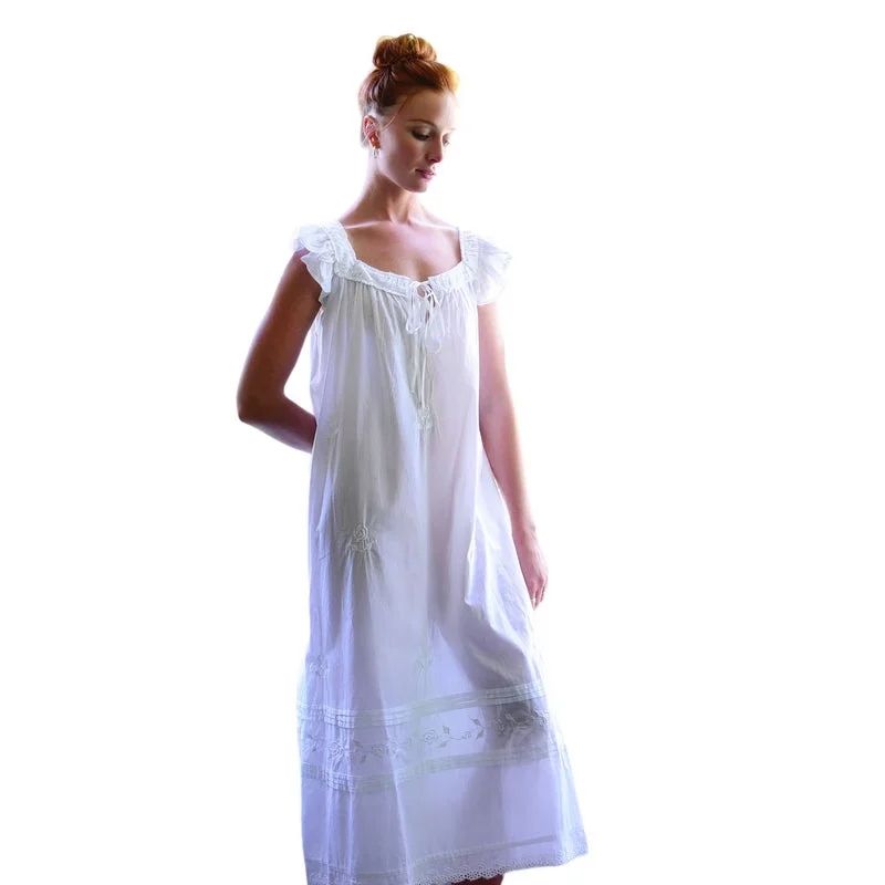 Margo Capped Sleeves Cotton Nightdress